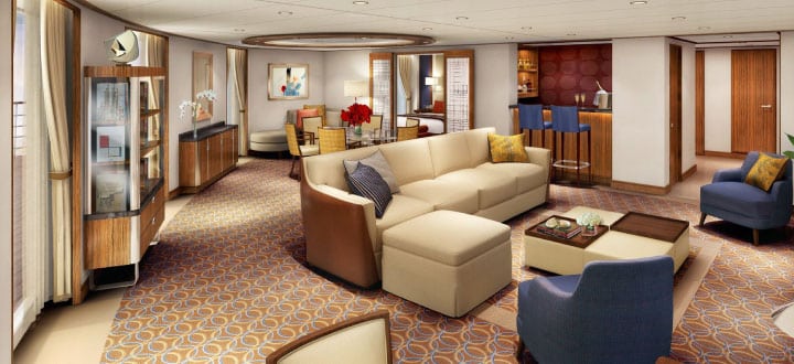 Seabourn Encore suites revealed.
