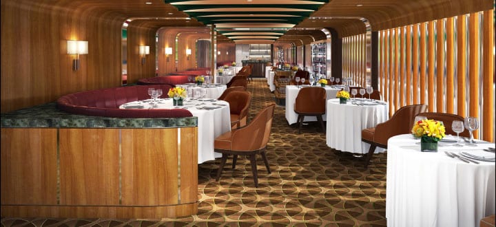 New Seabourn signature restaurant revealed.