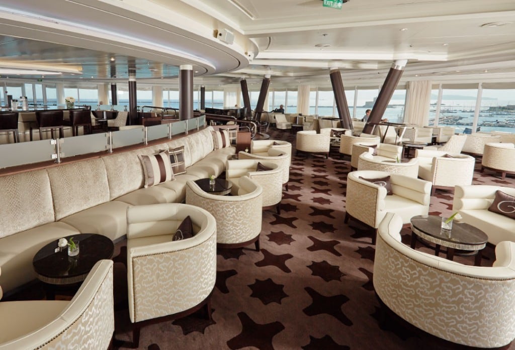The new Observation Lounge on Seven Seas Mariner.