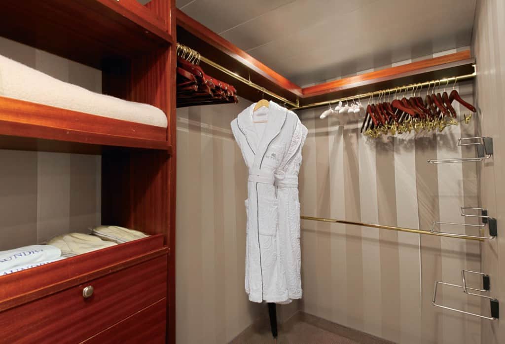 The large walk-in wardrobe.