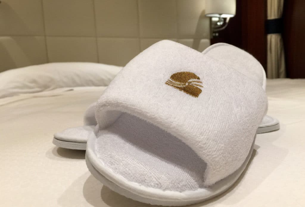 Signature Seabourn slippers are included in every Veranda Suite.