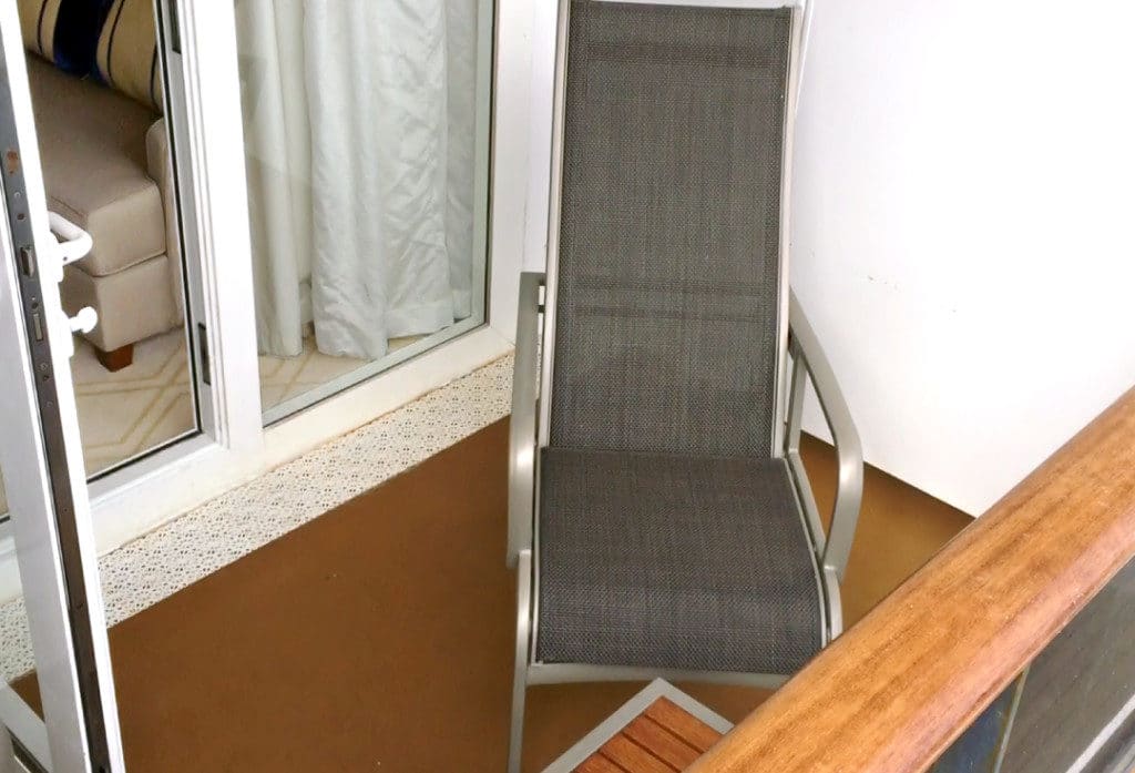 A balcony on Queen Mary 2.