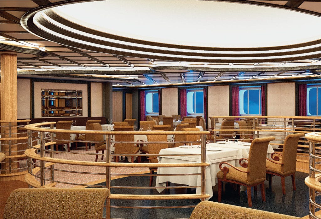 Fine quality seafood will be served in Atlantide.