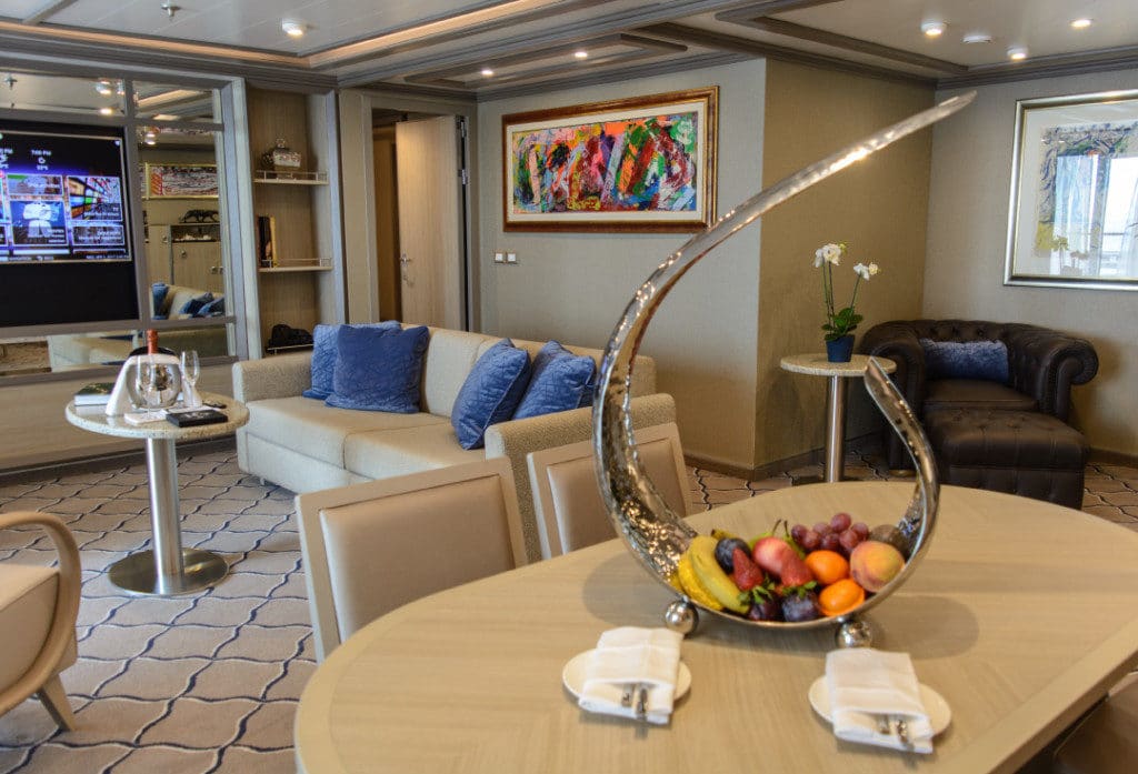 First picture of the Balsorano Owner’s Suite on Silver Muse.