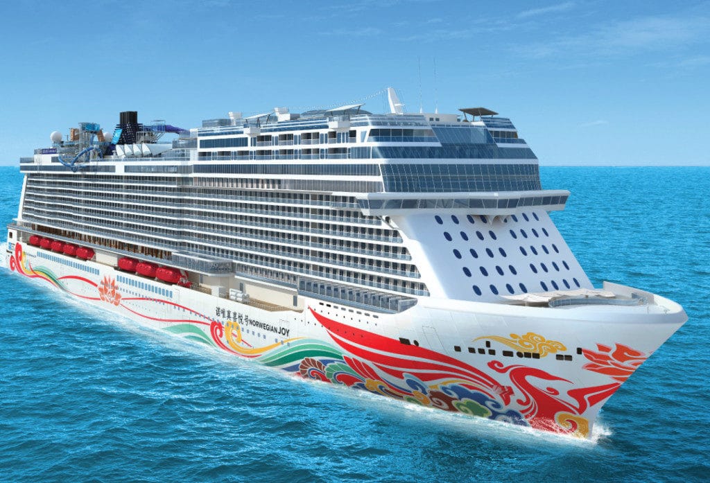 The distinctive new Norwegian Joy.
