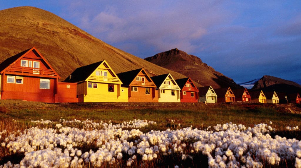 Longyearbyen in the summer.