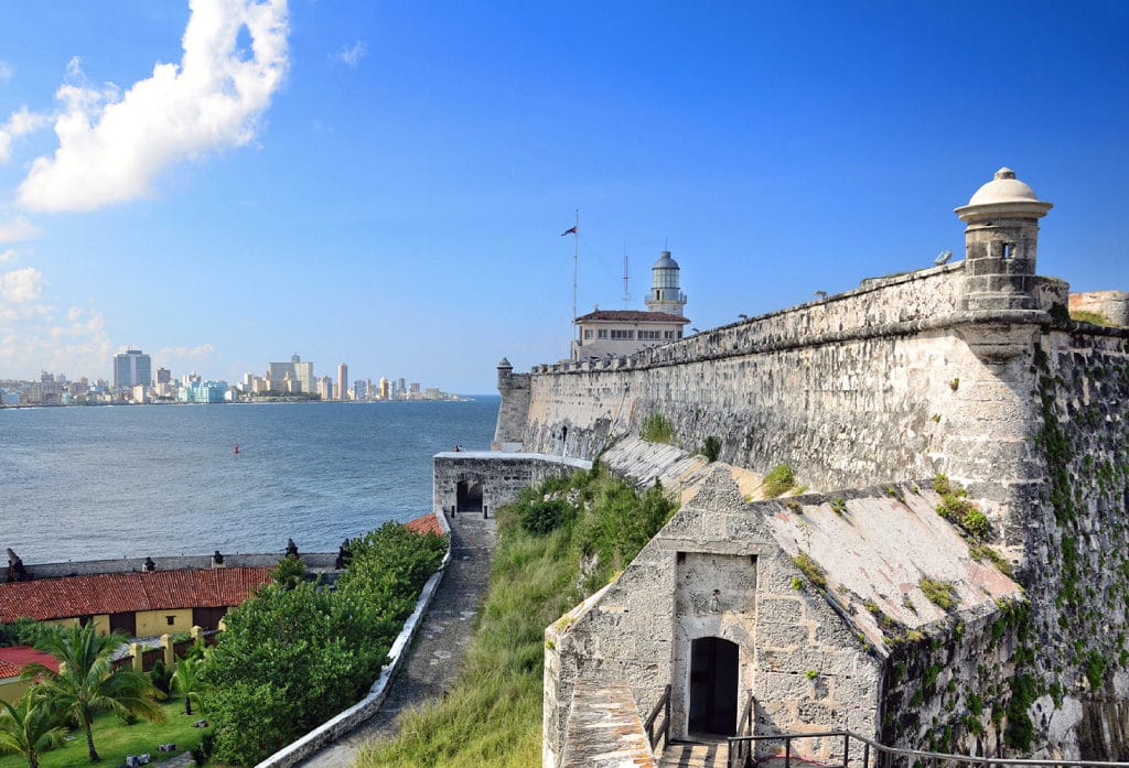 The breathtaking entry to Havana, Cuba.