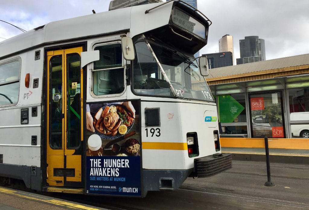 Trams are the easiest way to get around Melbourne.