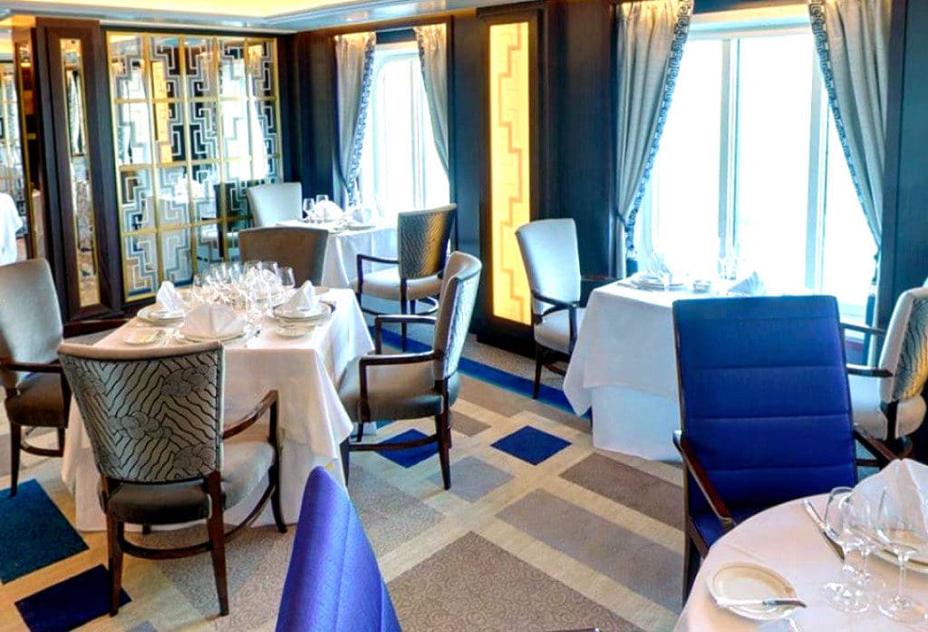 The brand new Britannia Club Restaurant on the refreshed Queen Victoria.