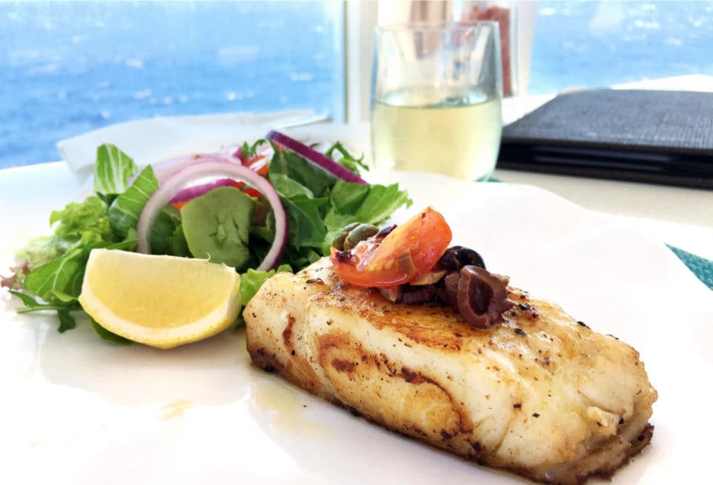 Grilled fish is on the menu every day at The Grill on Silver Whisper.
