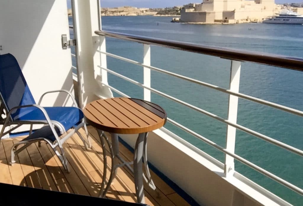 The Nautica Penthouse Suite has an oversized teak veranda.