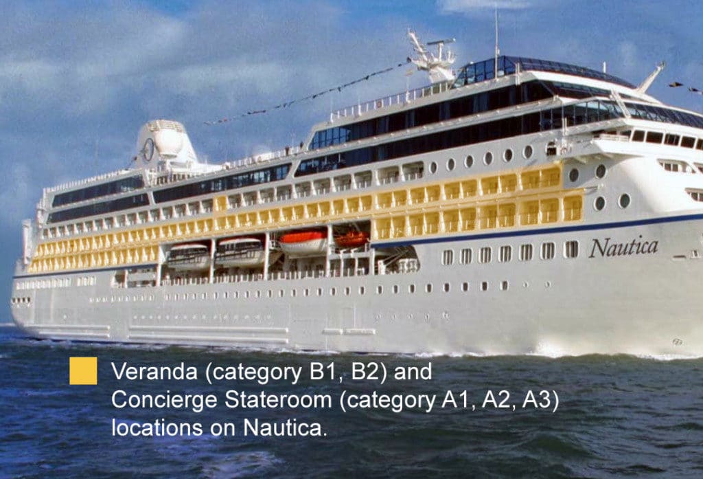 Veranda & Concierge Stateroom positions.