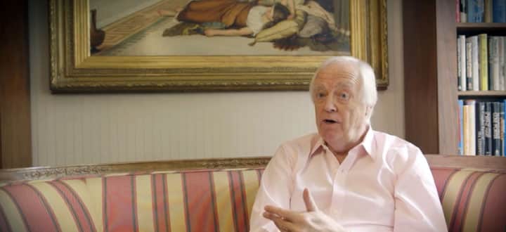 Sir Tim Rice on Seabourn Ovation.