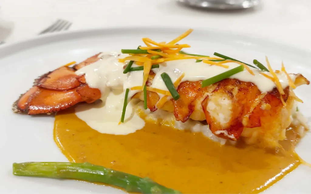 Grilled Lobster Tail as served on Silver Whisper.