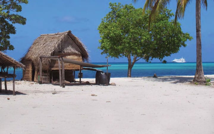 See unspoilt coral atolls and JFK’s WWII refuge.