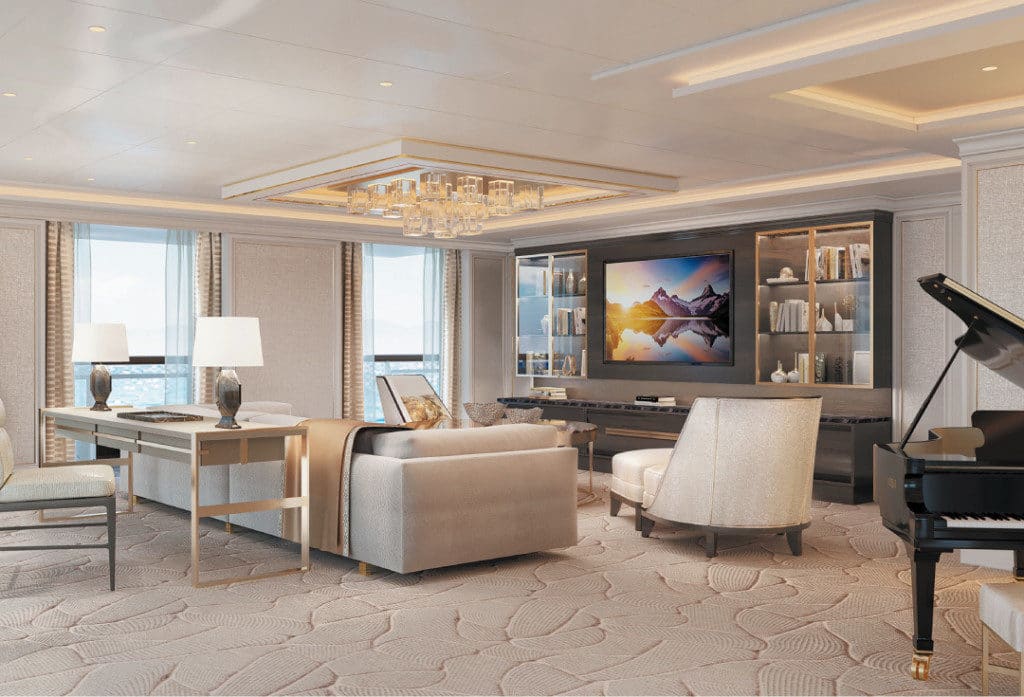 The Regent Suite is the biggest - equal in size to a luxurious home.