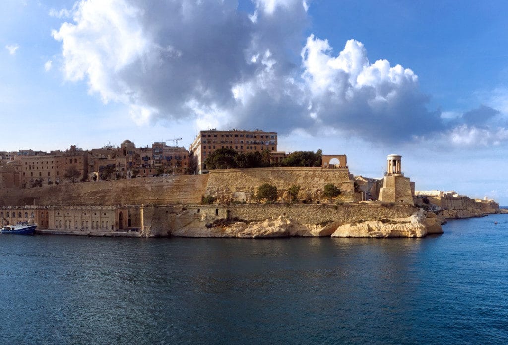 A glorious morning arrival into Valetta Harbour.
