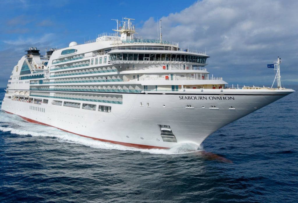 Seabourn Ovation in the Mediterranean.