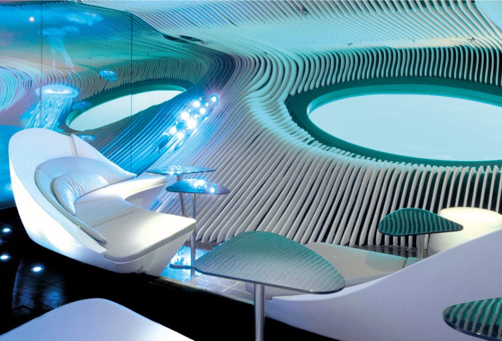 The World first Blue Eye Lounge on Le Lapérouse.