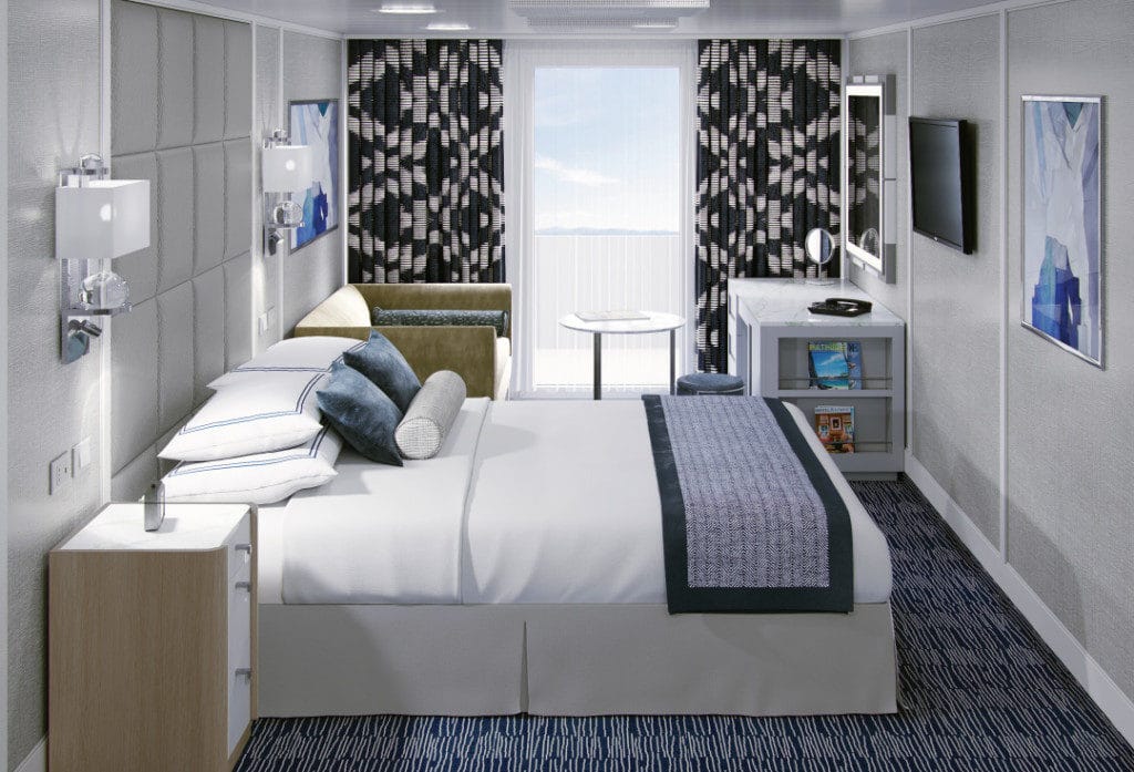 The new decor will give guest rooms a greater sense of space.