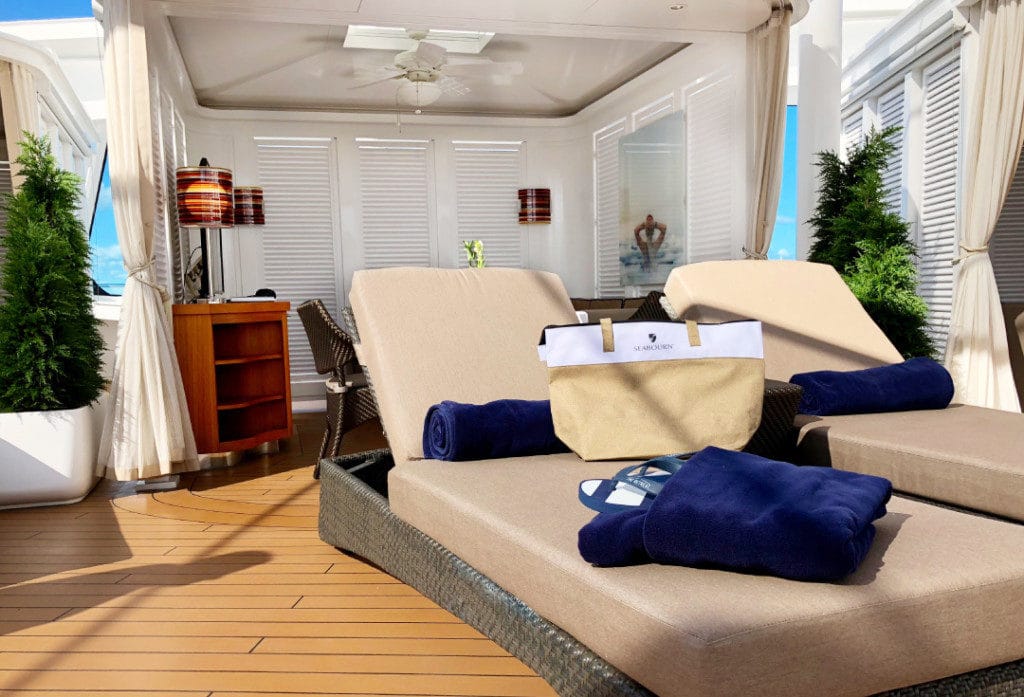 Enjoy the exclusive Retreat, a popular spot on my Seabourn Ovation review voyage.