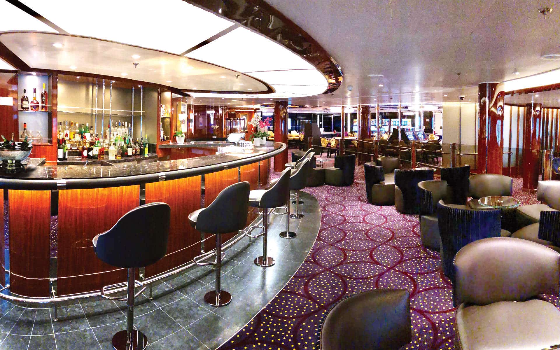 Seabourn Ovation bars include The Club.