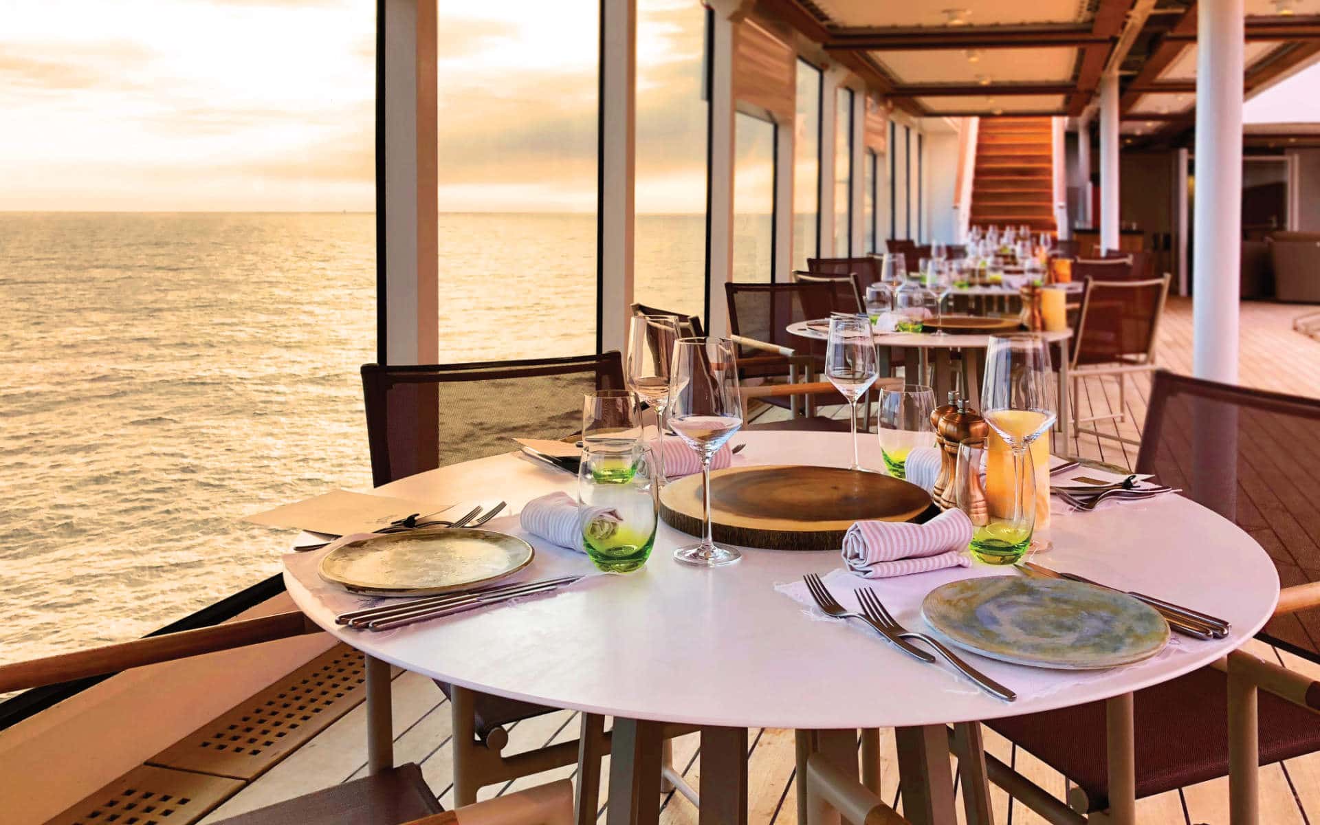 Seabourn Ovation restaurants.