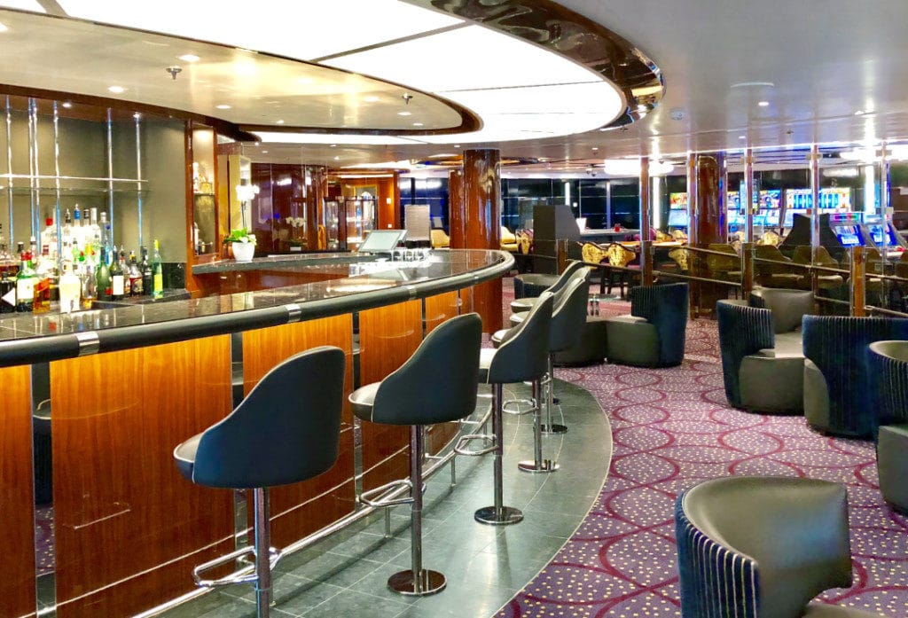 The Club is one of the most popular Seabourn Ovation bars.