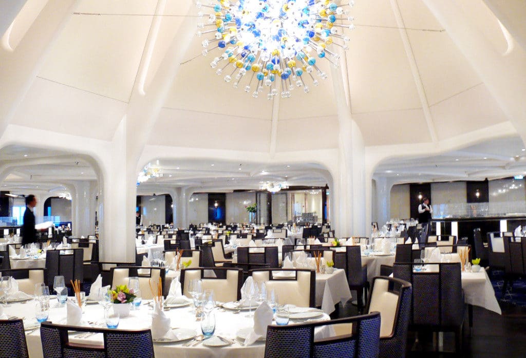 The Restaurant on Seabourn Ovation.