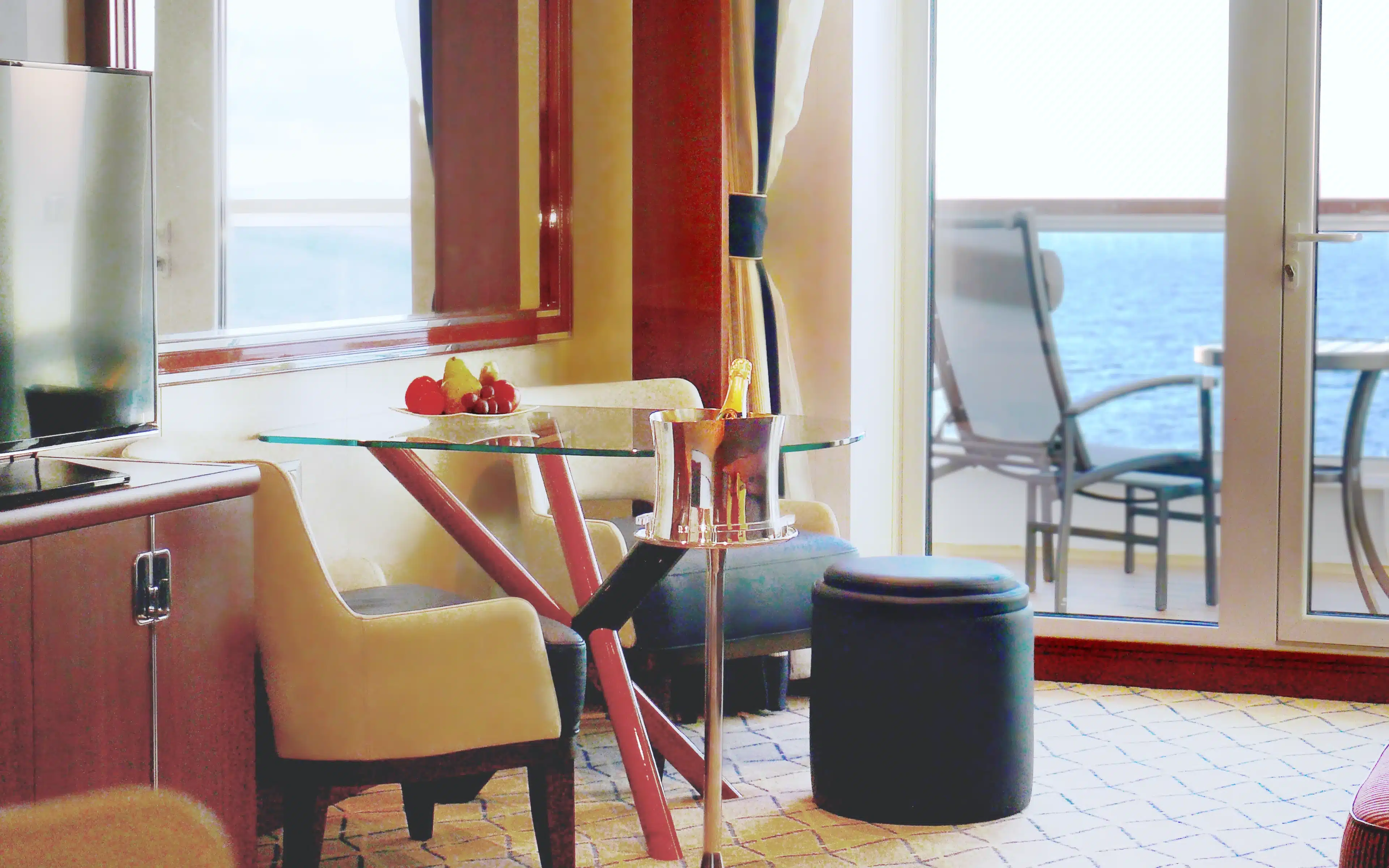 Seabourn Ovation Veranda Suite.