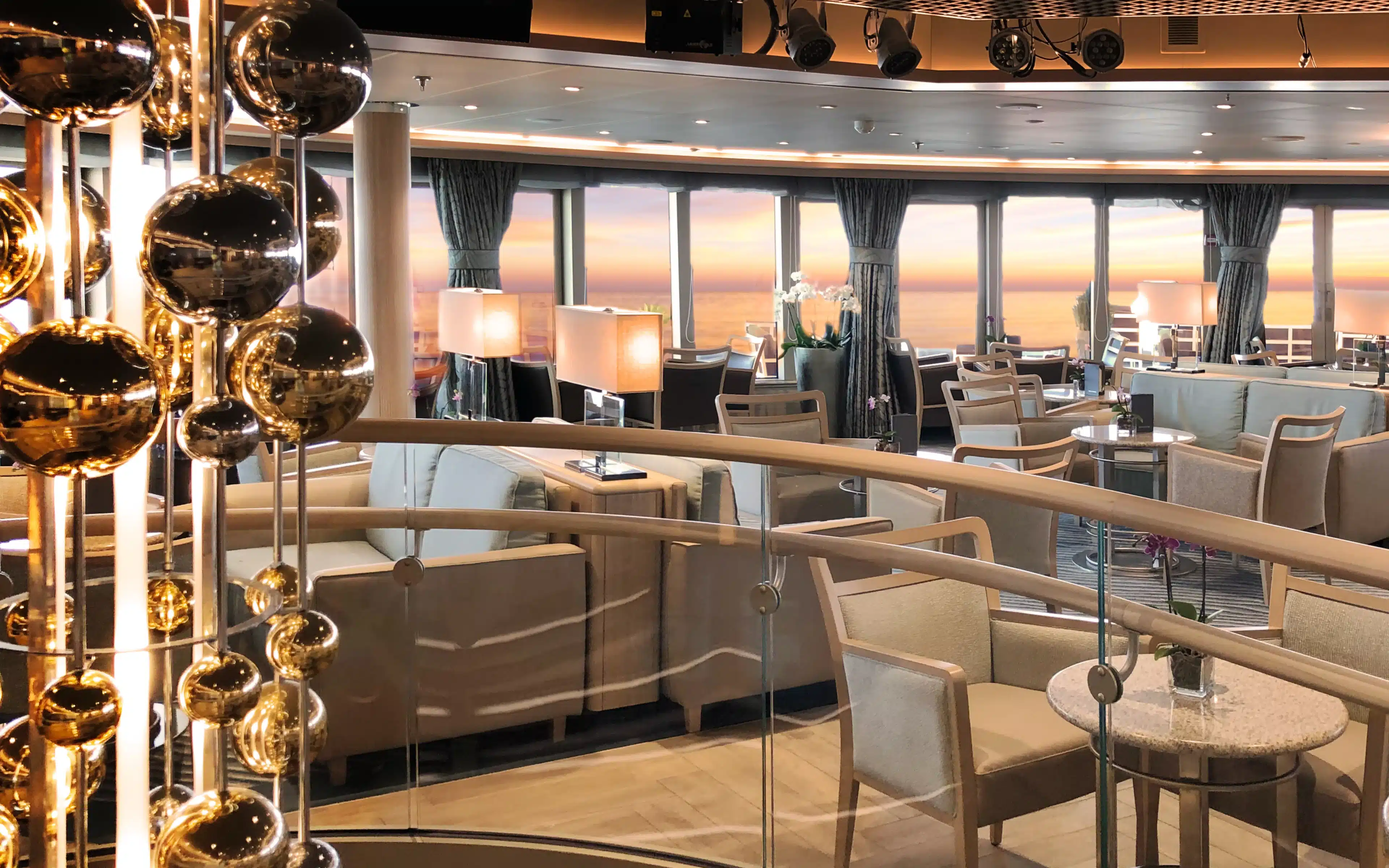 Silver Muse bars include this one, the Panorama Lounge.