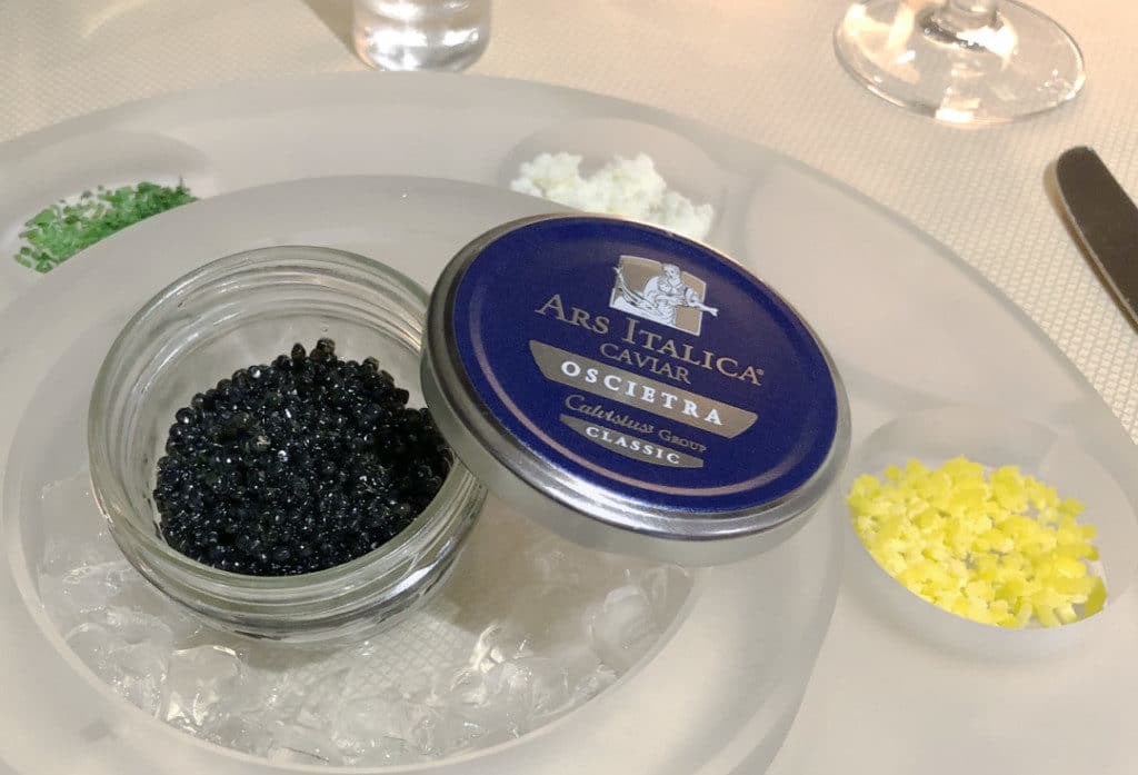 Caviar is back on the menu onboard Silver Muse.