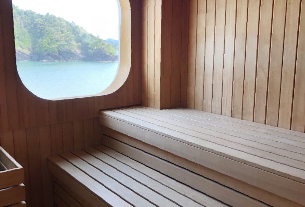The Zagara spa also has saunas for men and women.