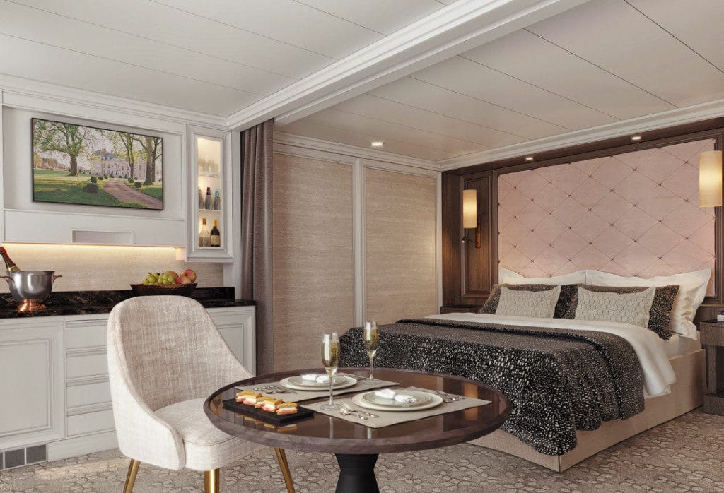 The Seven Seas Splendor Superior Suite shares the same size and layout as the Concierge Suite.
