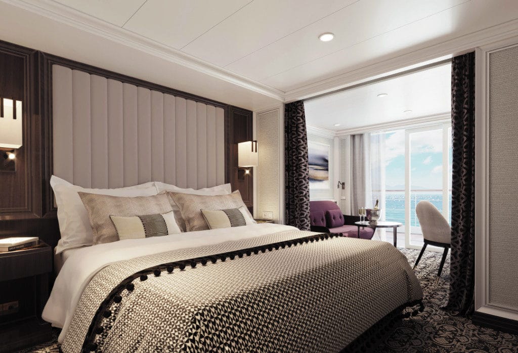 The Seven Seas Splendor Veranda Suites have an island mannor-style decor.