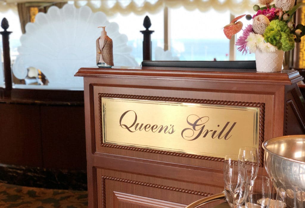 The Queen Elizabeth Queen's Grill restaurant offers some of the best dining at sea.