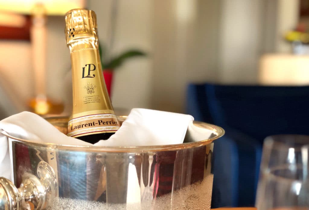Enjoy a welcome bottle of Champagne, but other alcoholic drinks are generally not included.