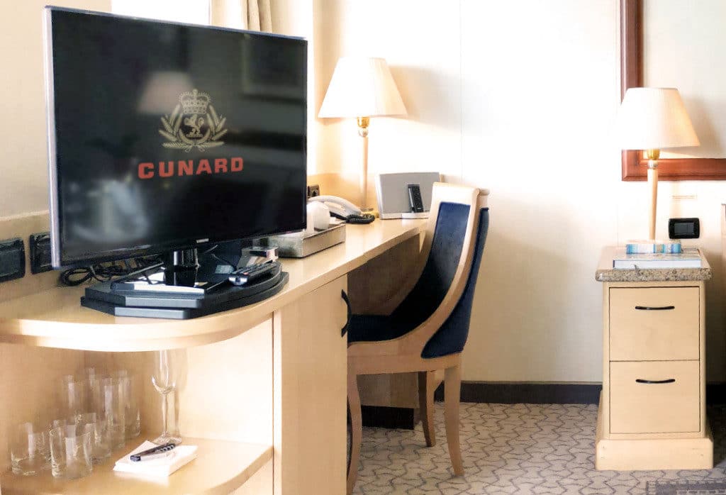 There is a small flat screen TV in the Queen's Suite.
