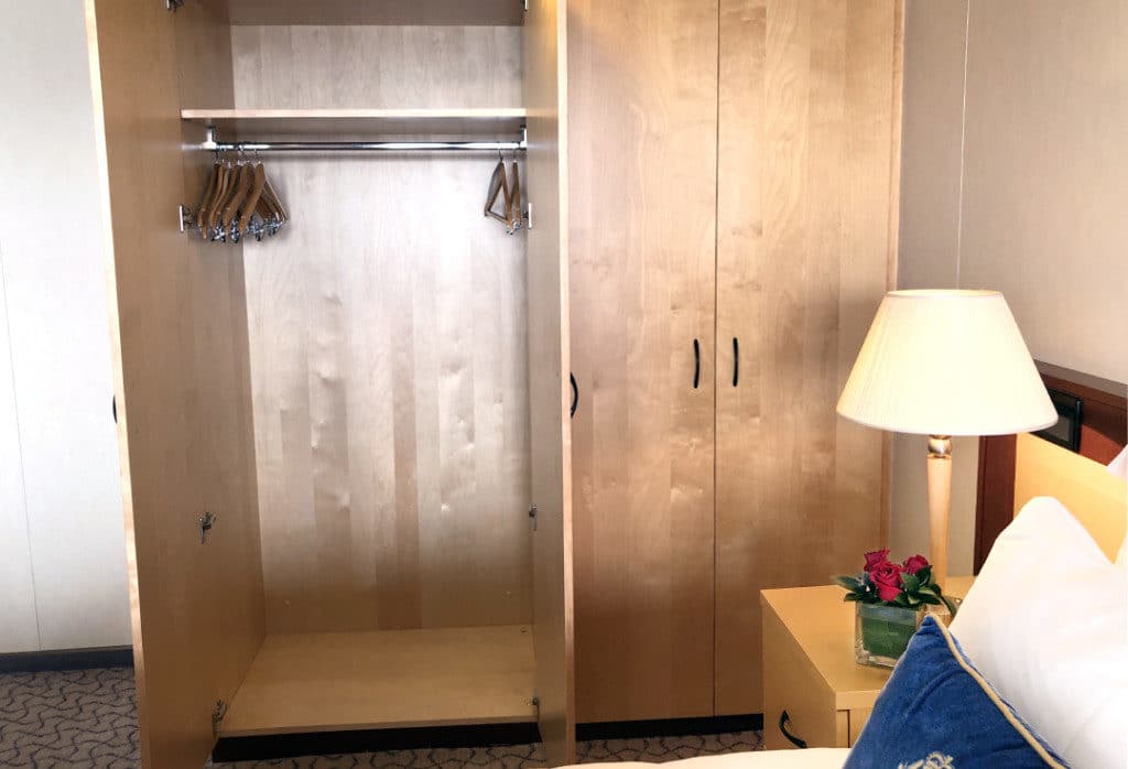 The Queen's Suite has plenty of hanging space in the wardrobes.