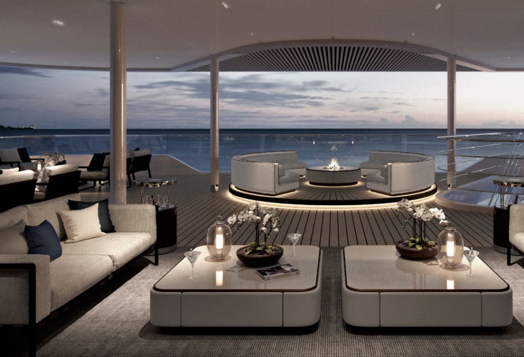 The Explorer Lounge Terrance will boast a spectacular view aft.