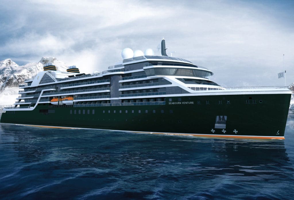 An artists impression of the new Seabourn Venture.