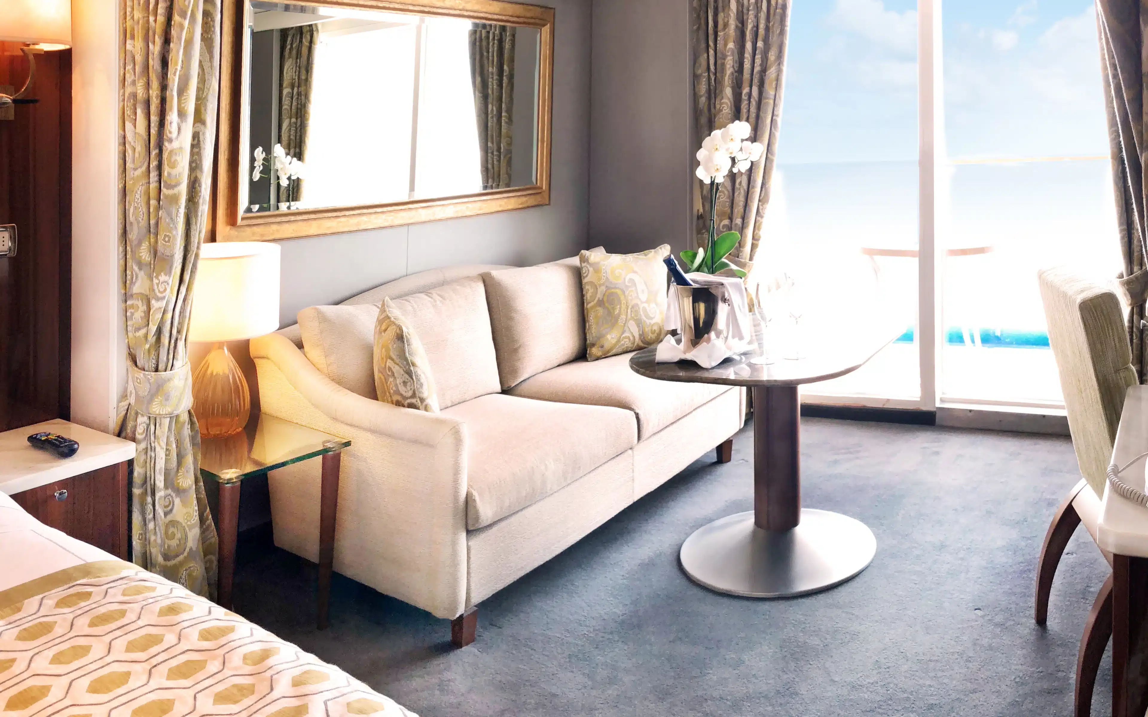 The Seven Seas Voyager Concierge Suite.