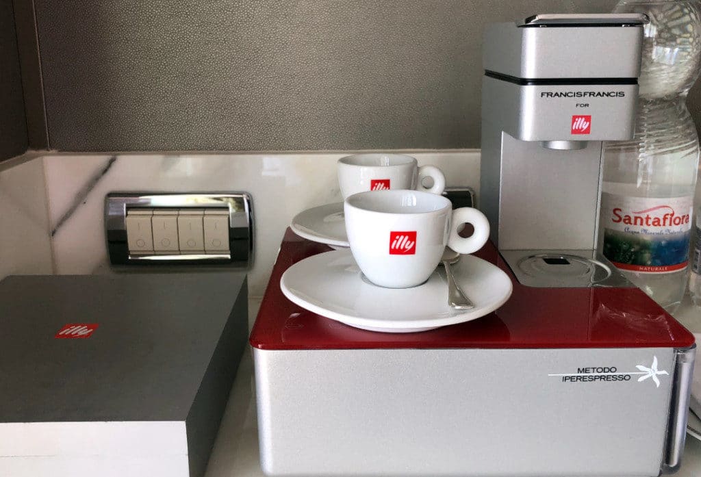 Concierge Suites have an illy Espresso machine.
