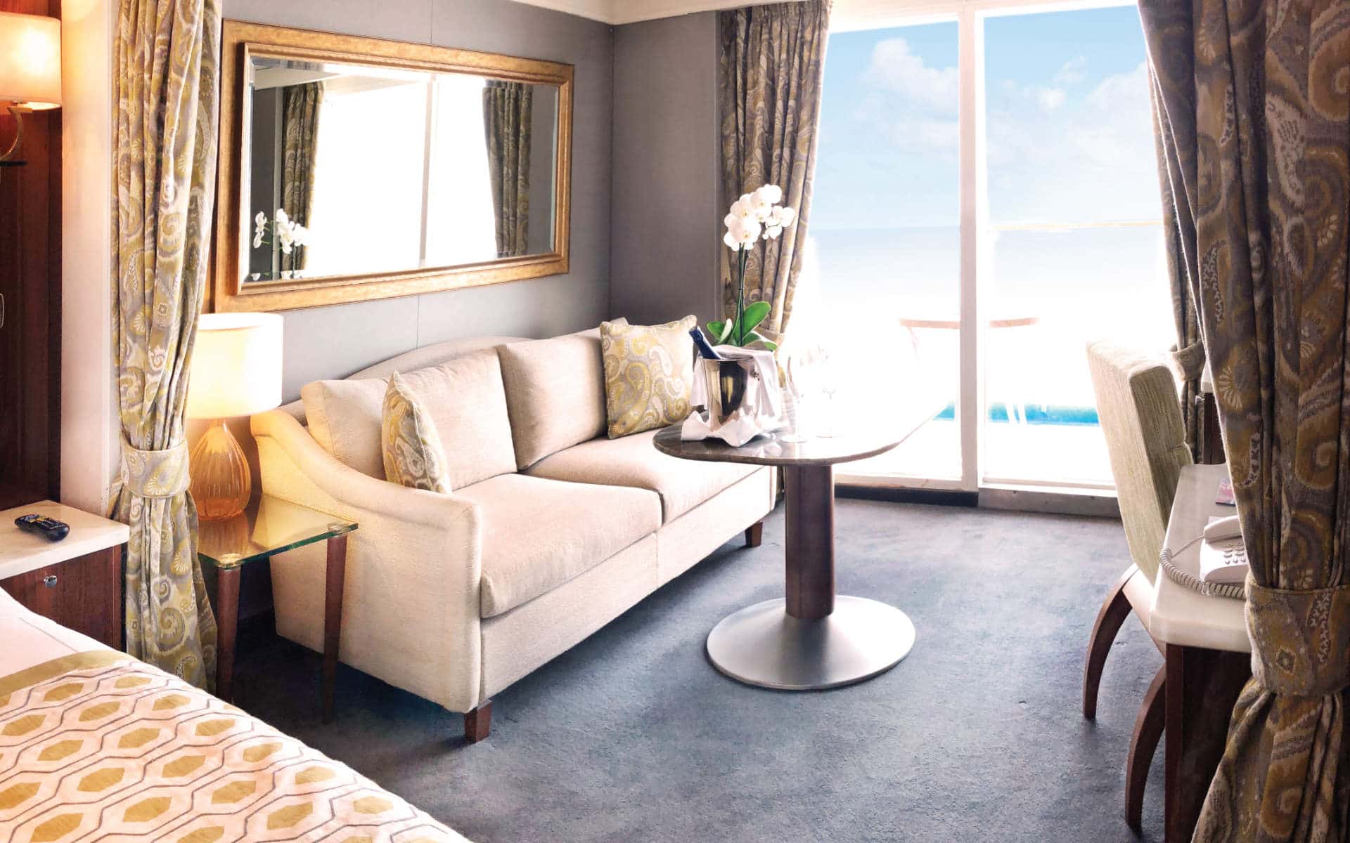 The Seven Seas Voyager Concierge Suite.