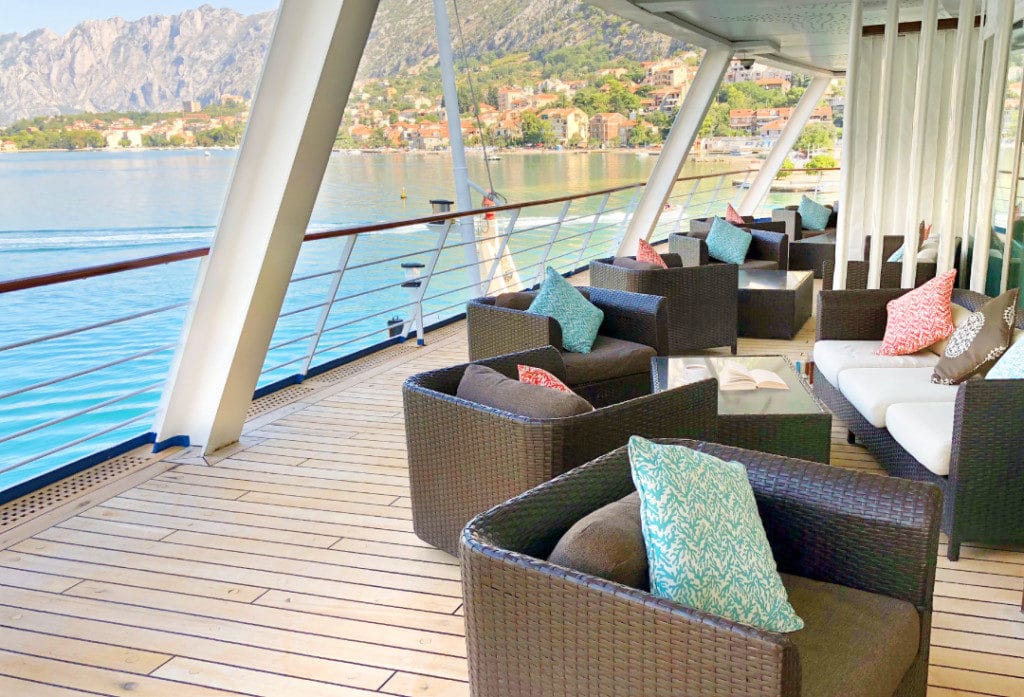 The Horizon Lounge terrace is a great place to relax.