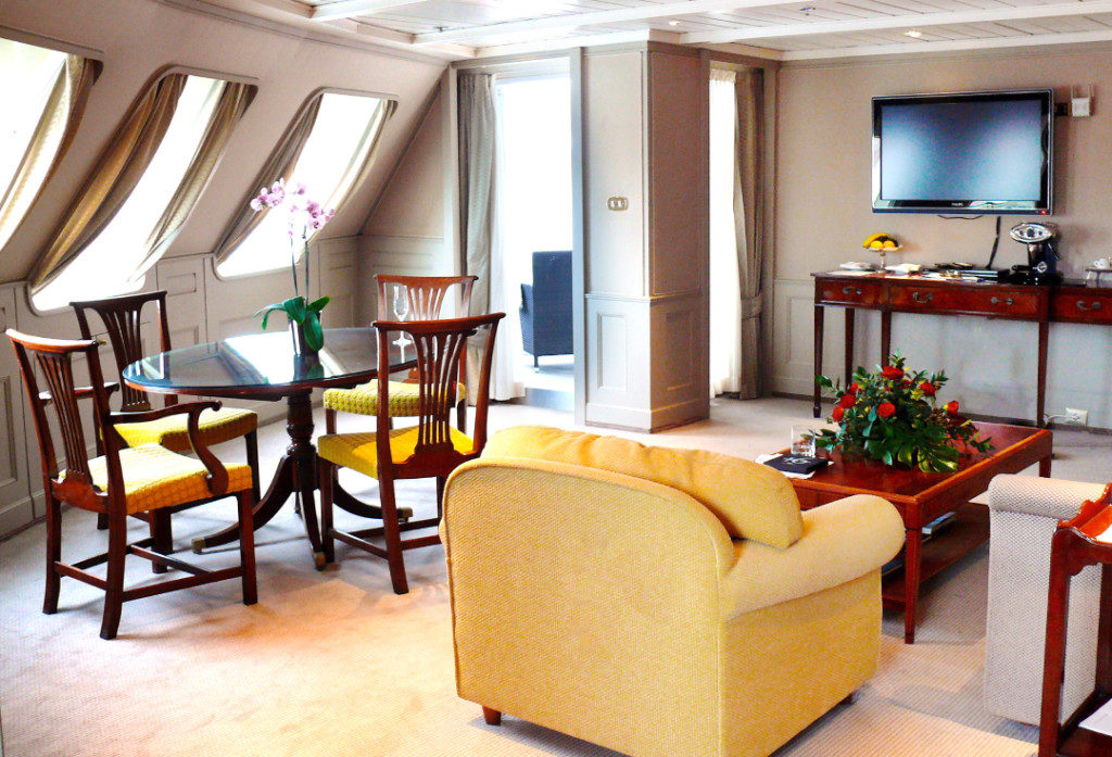 Silver Wind boasted enormous suites, like this Grand Suite (circa 2012).