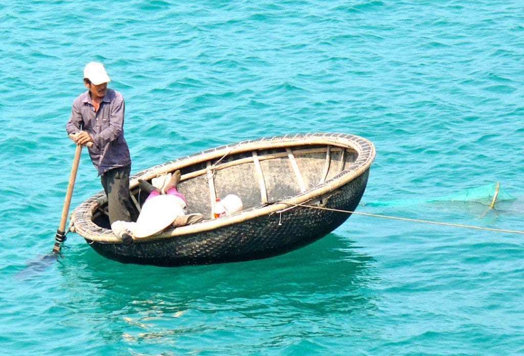 See traditional fishing techniques used in Vietnam.