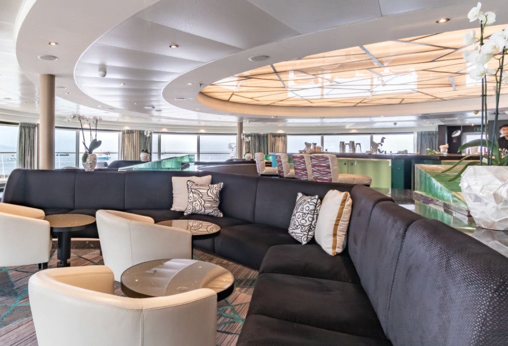 The Seabourn Odyssey Observation Bar looks betters than ever.