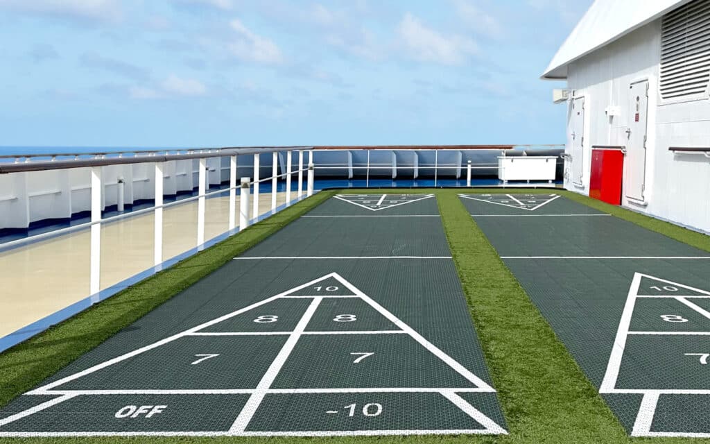 Shuffleboard courts on Riviera.