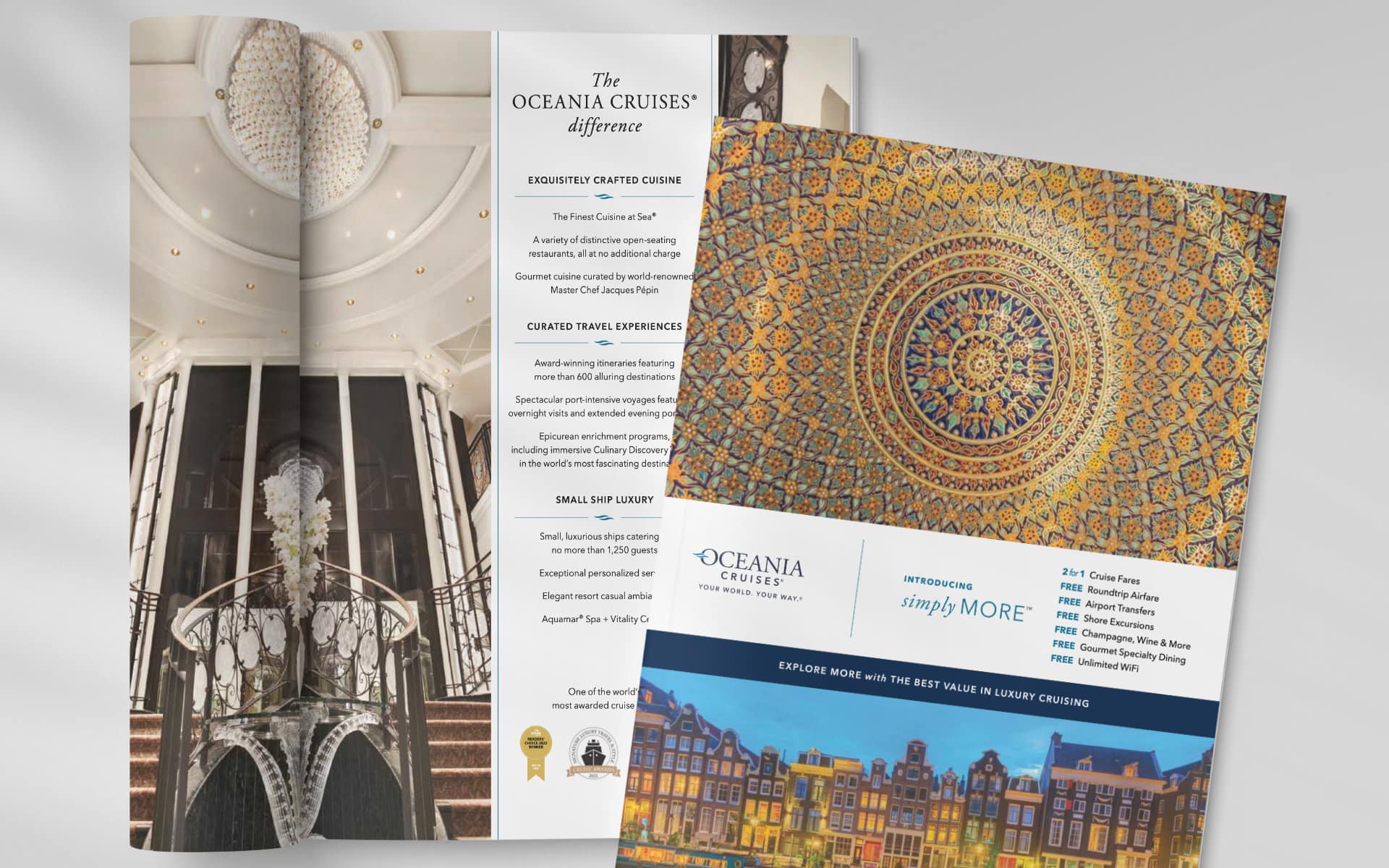 Oceania Cruises Simply More brochure.